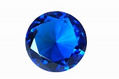 Tripact 100 mm Dark Blue Diamond Shaped Jewel Crystal Paperweight ...