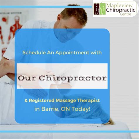 Schedule An Appointment With Our Chiropractor And Registered Massage