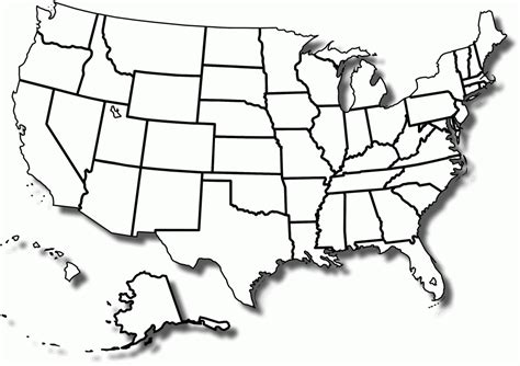 Large Printable Blank Us Map Printable United States Maps Outline