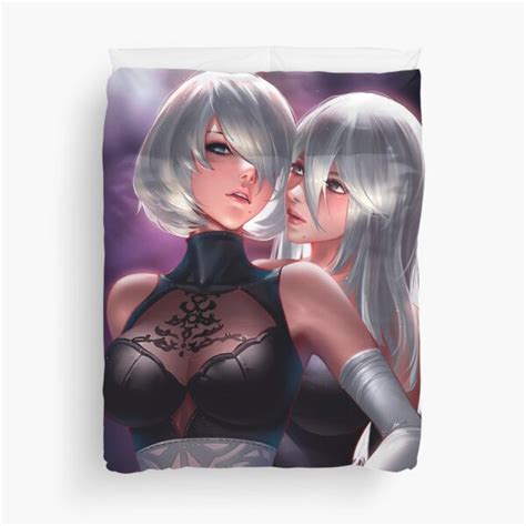 Hot Yorha 2b And A2 Lewd Sexy Thighs Thicc Boobs Nier Automata Anime Hentai Android Girls Yuri