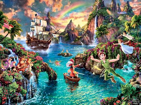 Peter Pans Neverland F Art Disney Peter Pan Neverland Bonito