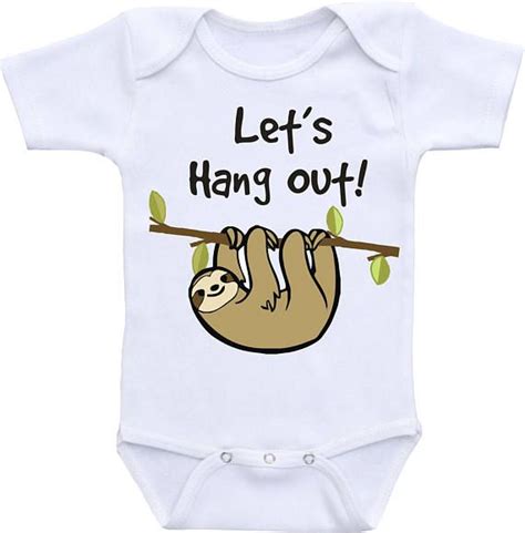 Sloth Baby Bodysuit Or Gerber Baby Onesie Cute Baby Onesies Etsy