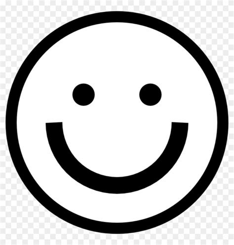 Smiley Face Black And White Smiley Face Clip Art At Happy Emoji Black