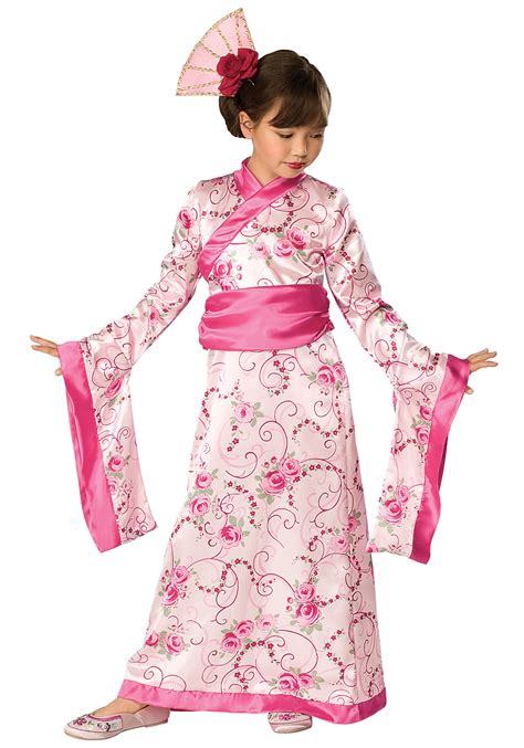 Girls Geisha Costume Kids Japanese Costumes