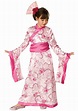 Girls Geisha Costume - Kids Japanese Costumes