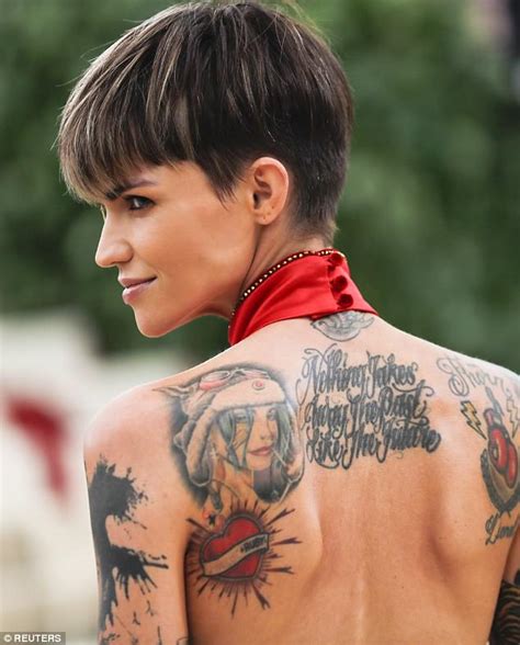 Ruby Rose Flaunts Sideboob And Her Tattooed Back At Met
