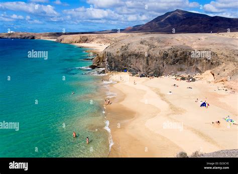 Playa Del Pozo Papagayo Lanzarote Kanarische Inseln Spanien