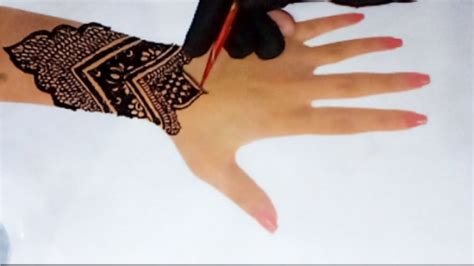 Beautiful Kashees Back Hand Mahindi Designs Simple Mehandi Designs