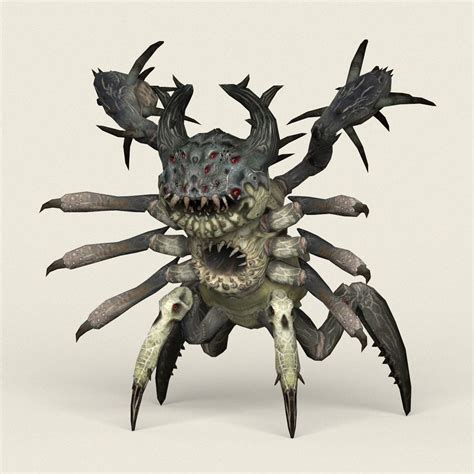 Game Ready Monster Spider By Monstergallery Here Is Game Ready Low