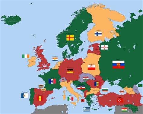 Alternate Map Of Europe Map Vector