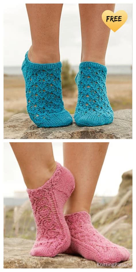 Knit Lace Ankle Socks Free Knitting Patterns Knitting Pattern