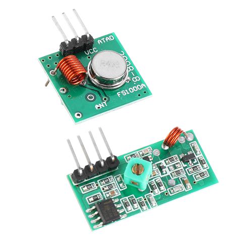 5pcs 433mhz Wireless Rf Transmitter And Receiver Module Kit Sale