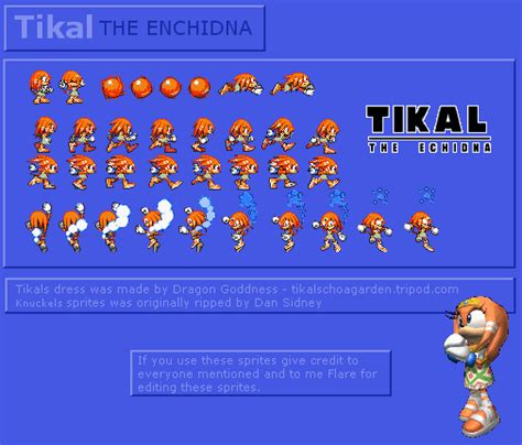 Custom Edited Sonic The Hedgehog Customs Tikal Advance Style