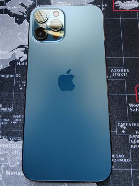 Apple Iphone 12 Pro Max Unlocked A2342 Pacific Blue 128 Gb