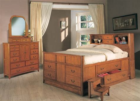 Queen Size Captains Bed Frame Hanaposy