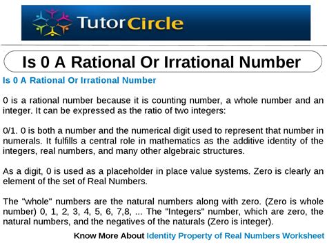 Is 0 A Rational Or Irrational Number By Tutorcircle Team