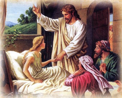 Jesus Heals Little Girl T Catholic Prints Pictures Catholic Pictures
