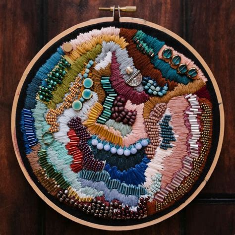 Sosuperawesome Abstract Embroidery Art By Eden Luquire On Etsy See
