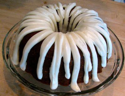 How to make eggnog poke cake with cream cheese frosting. Today it's a Carrot Bundt Cake with Lemon Cream Cheese ...