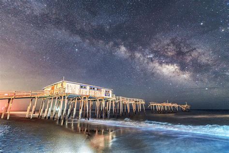 Milky Way Over Frisco Pier Photograph By Stephan Herzog