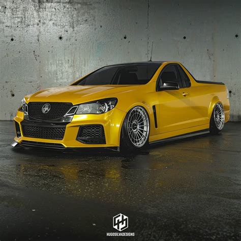 Holden Commodore Ute Rendered On Rotiform Wheels Is A Low Riding Mullet