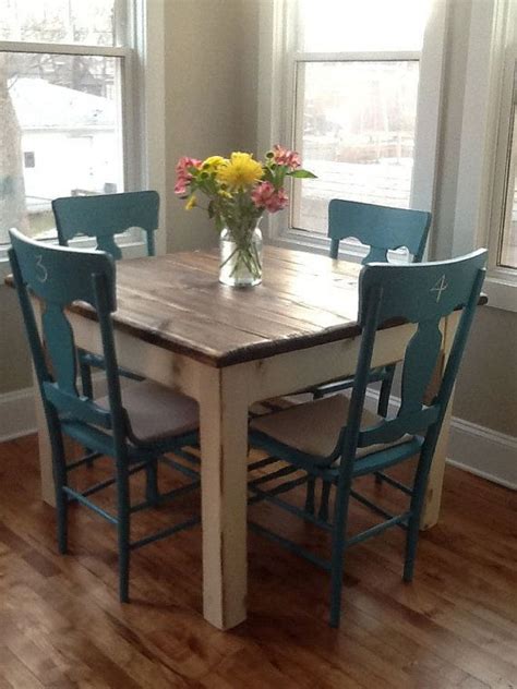 Taking the counter space table one step further, a mobile. RUSTIC FARMHOUSE TABLE Small Kitchen Dining Farm House ...