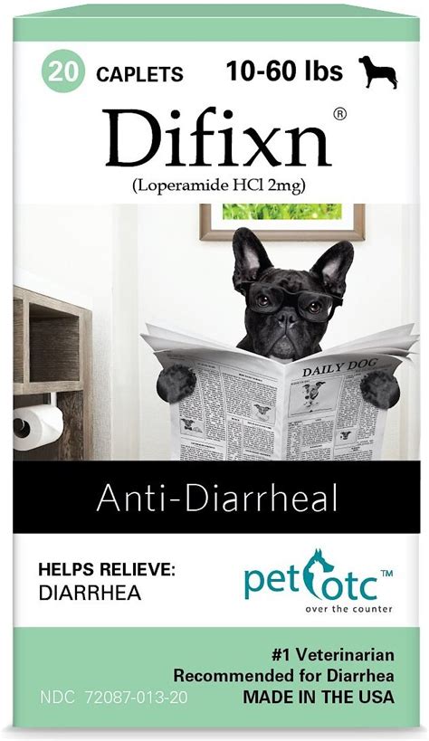 Pet Otc Difixn Medication For Diarrhea For X Small Breed Dogs 20 Count