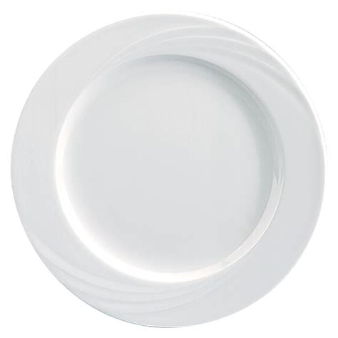 Donna Plate Flat Round With Rim Relief 27cm Ambience