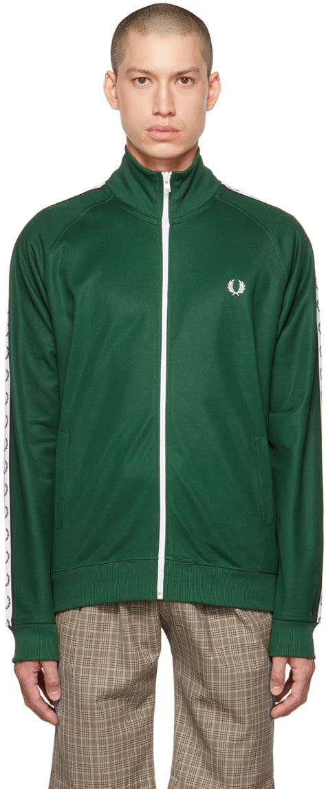 Fred Perry Track Jacket Green Vlrengbr