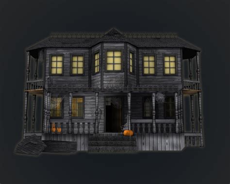 Haunted Halloween House 3d Model In Buildings 3dexport