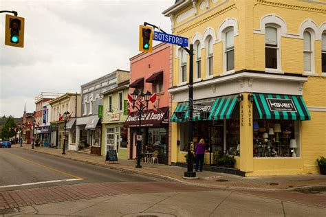 Main Street In Newmarket Ontario Editorial Image Image Of Facades