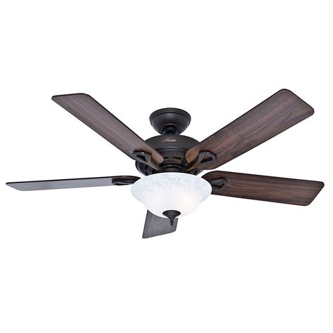 Five bulbs,pull chain control(wall control, remote control is. Hunter Kensington 52 in. Indoor Bronze Ceiling Fan with ...