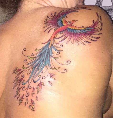 Phoenix Tattoo Colorful And Feminine Tattoos Tatouage Phoenix