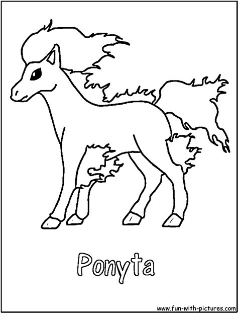 Pokemon Ponyta Coloring Pages Coloring Home