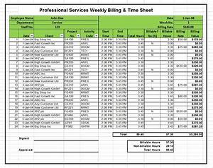 Billable Hour Template Excel Free Addictionary