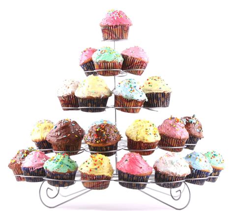 Charmed 41 Cups 5 Tiers Cupcake Dessert Stand Silver