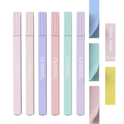 Buy Chagol Cute Pastel Bible Highlighters And Pens No Bleed Through