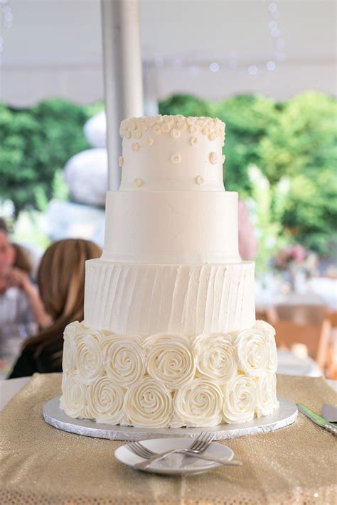 Rustic Wedding Cake Shabby Chic Wedding Cake Buttercream Rosettes