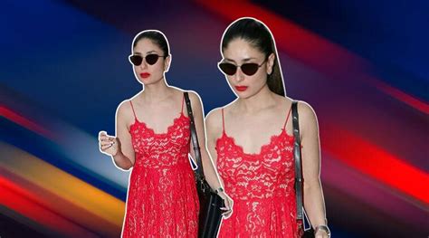 Kareena Kapoor Khan Looks Ravishing In This Red Lace Dress From Handm Lifestyle Newsthe Indian