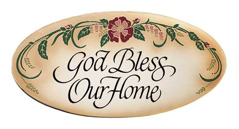 God Bless Our Home Wood Plaque