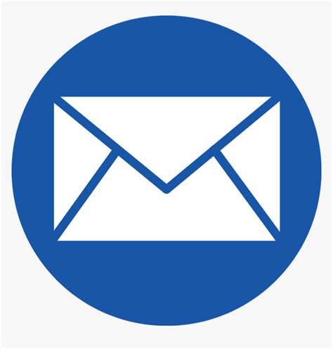 Phone Icon Circle Ltblue Blue Mail Icon Png Transparent Png