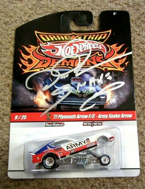 Hot Wheels Drag Strip Demons Signed Don The Snake Prudhomme Army