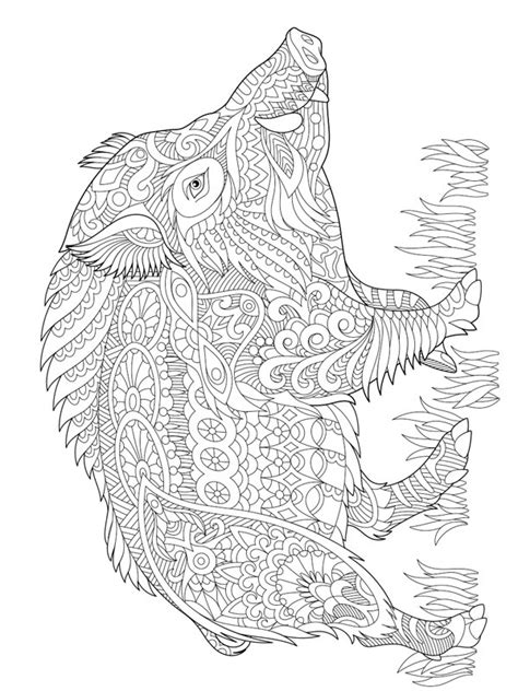 Pig Mandala Coloring Page Funny Coloring Pages