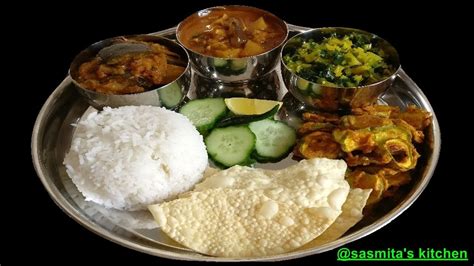 Indian Veg Thali Recipe Odia Veg Thali Lunch Menu Ideasveg Thali