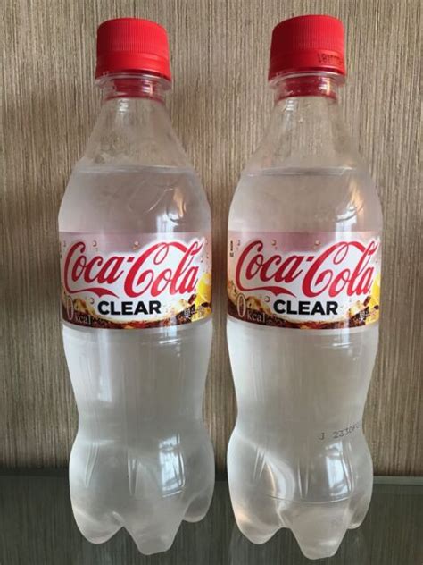 Coca Cola Clear 2018 Limited Edition Japanese Soda Bottles 2 X 500ml Ebay