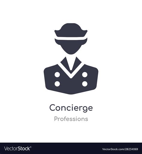 Concierge Icon Isolated Concierge Icon From Vector Image