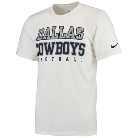 Nike Dallas Cowboys White Legend Practice Performance T Shirt