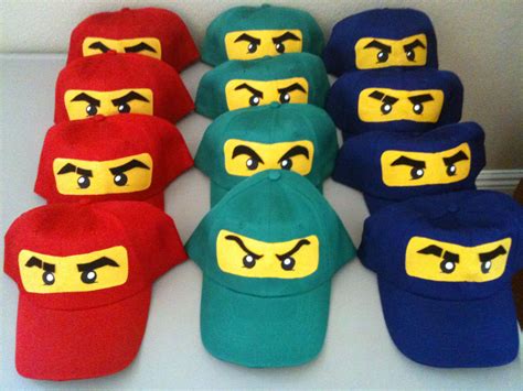 Finished Hand Painted Ninja Hats For A Cool Birthday Party Edible