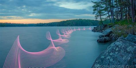 Kayaking In Canada Stephen Orlando Uses Led Lights And Long Exposure