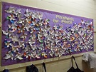 Pinwheels for Peace display | Peace, School art projects, World peace day